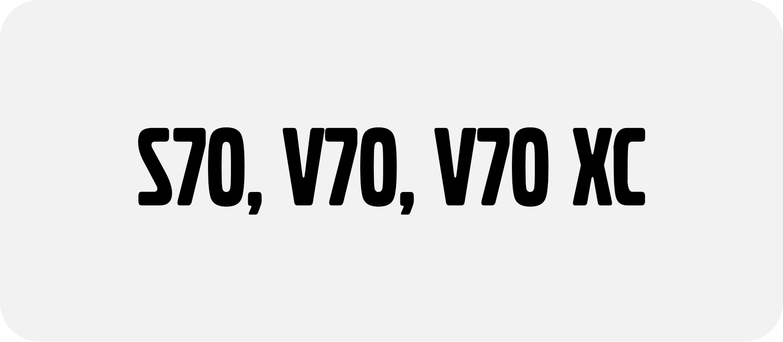 Volvo S70/V70/XC (1997-2000)
